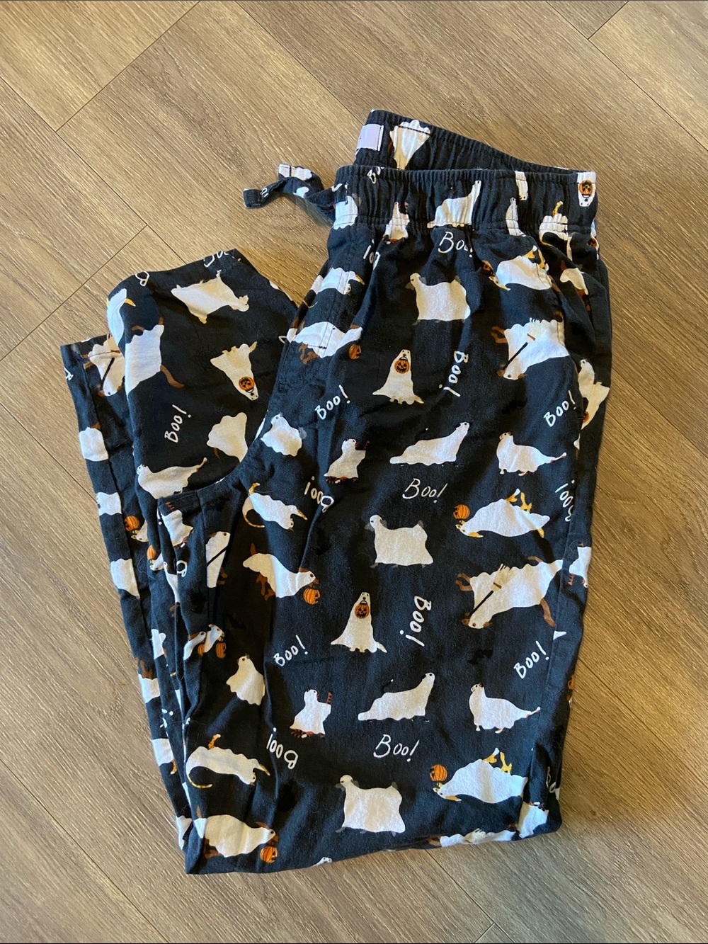 Old Navy Black Ghost Dogs Men’s L Pajama Bottoms